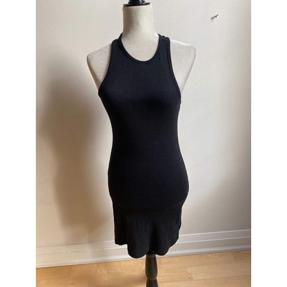 BP Black Ribbed Racerback Tank Mini Dress BNWOT Sz Xsmall